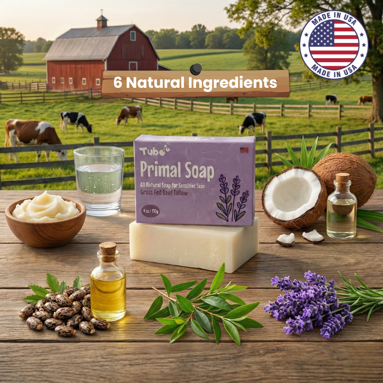Tubo Primal Soap – Grass-Fed Beef Tallow