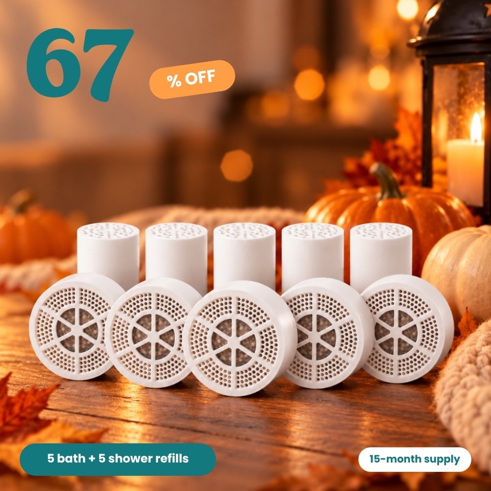 Refill pack: 5 bath and 5 shower replacement filters
