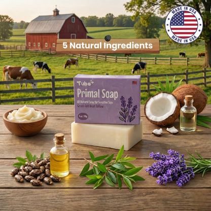 Tubo Primal Soap – Grass-Fed Beef Tallow